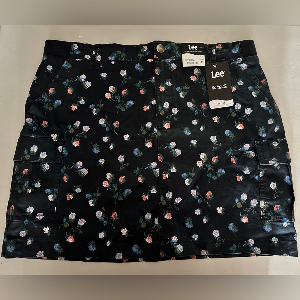 LEE Blue Floral Skort